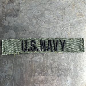 U.S. NAVY embroidered tape patch - vintage